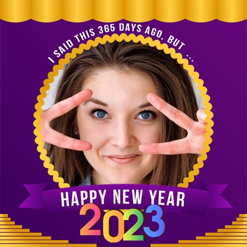 2023 Happy New Year Wishes Images Framer | 2023 happy new year twibbon images image
