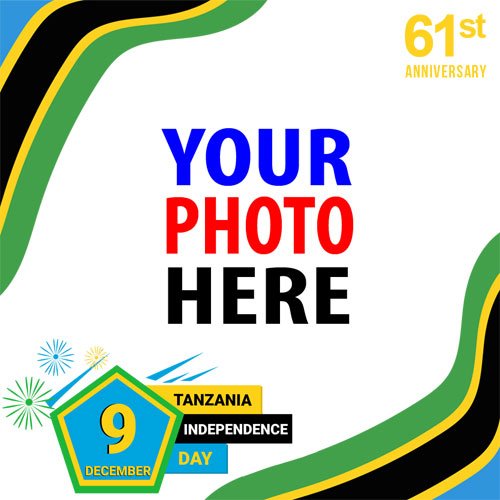 twibbonize 2022 Tanzania Independence Day Celebration template frame design 4 img