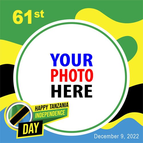 twibbonize 2022 Tanzania Independence Day Celebration template frame design 7 img