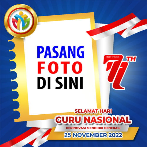 template twibbonize Hari Guru nasional hgn pgri 25 november 2022 design 6 img