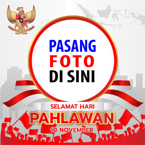 twibbonize foto template peringatan Hari Pahlawan 10 november 2022 design 10 img