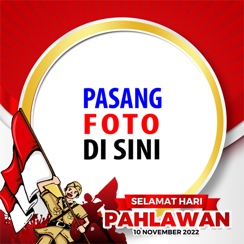 twibbonize foto template peringatan Hari Pahlawan 10 november 2022 design 4 img