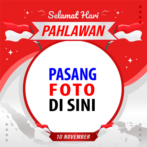 twibbonize foto template peringatan Hari Pahlawan 10 november 2022 design 8 img