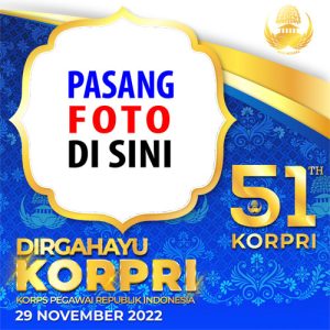 Twibbon Terbaru Hari KORPRI 2022 | twibbon hut korpri 2022 ke 51 1 image