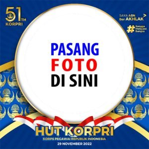 Twibbon Terbaru Hari KORPRI 2022 | twibbon hut korpri 2022 ke 51 11 image
