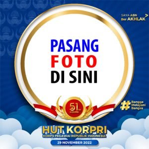 Twibbon Terbaru Hari KORPRI 2022 | twibbon hut korpri 2022 ke 51 6 image
