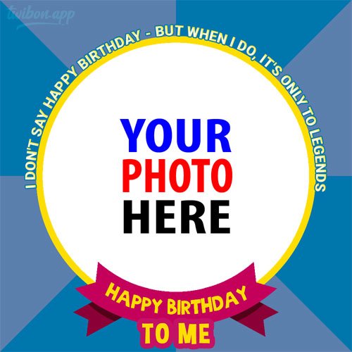 happy blessed birthday to my self funny quotes captions Images PNG 2023 template frame design 2 img