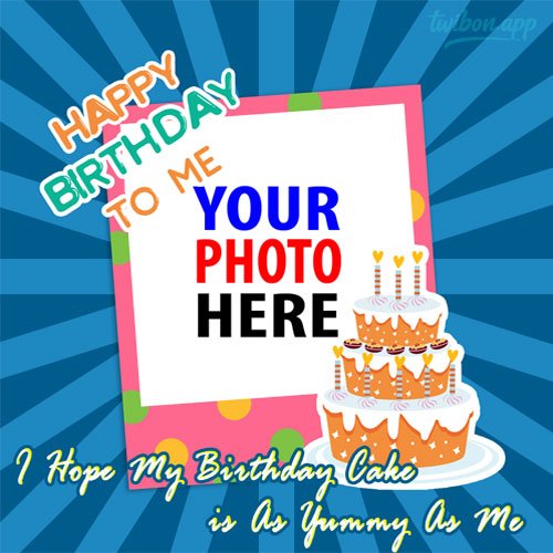 happy blessed birthday to my self funny quotes captions Images PNG 2023 template frame design 4 img