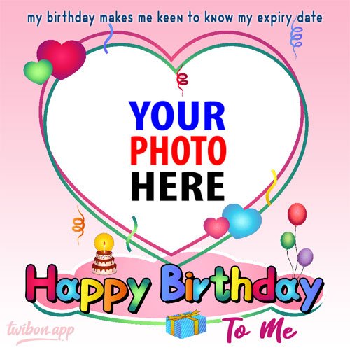 happy blessed birthday to my self funny quotes captions Images PNG 2023 template frame design 5 img