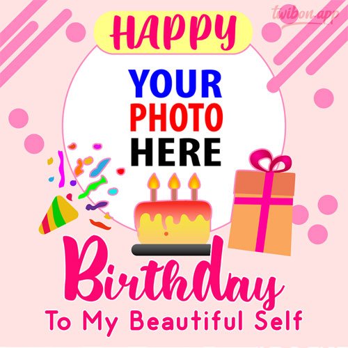 happy blessed birthday to my self funny quotes captions Images PNG 2023 template frame design 6 img